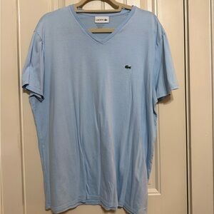 Lacoste Light Blue V-Neck Men's Shirt